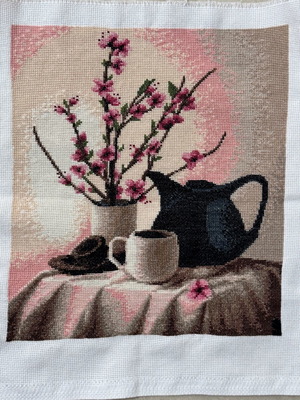 Handmade embroidery 24 x 26 cm