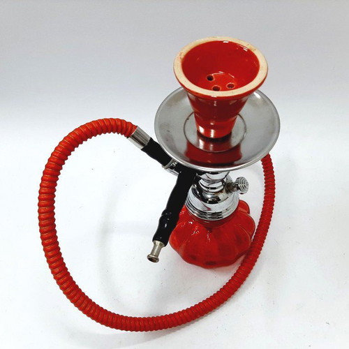 Small hookah red with hose like new
