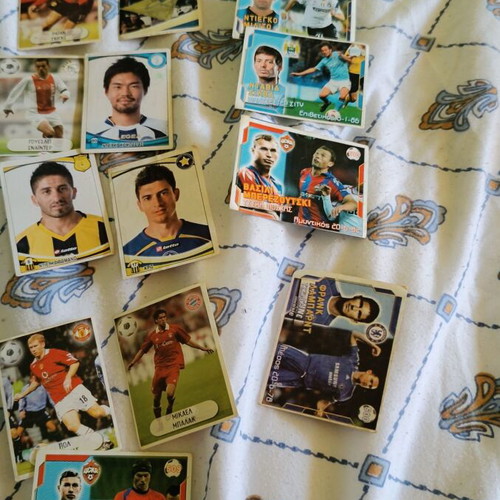 Football player cards and stickers like new