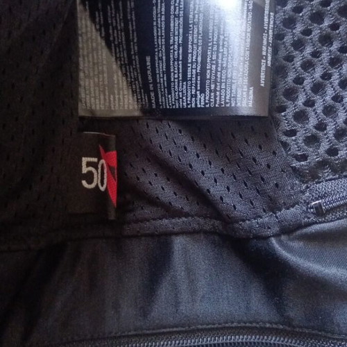 Dainese mid season leather motorcycle jacket size 50