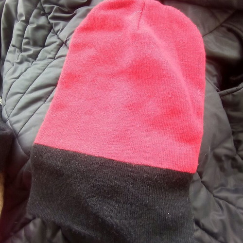 Red hat used with black trim