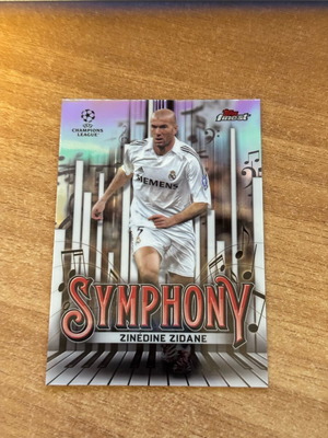Κάρτα 2024 Topps Finest UEFA Club Competitions Symphony Zinedine Zidane καινούργιο