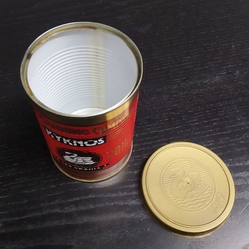 Kyknos tomato paste collectible used packaging 100 years (2015)