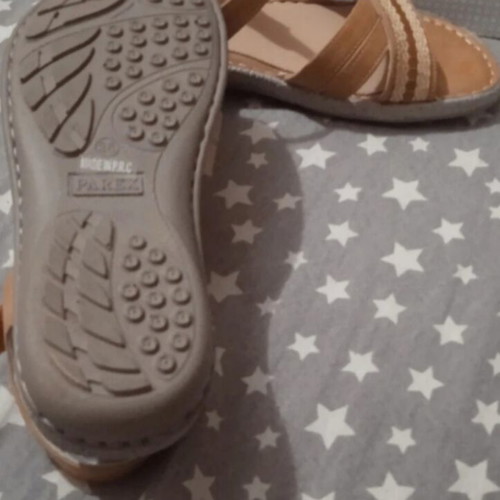 Parex anatomical sandals new, beige, size 38