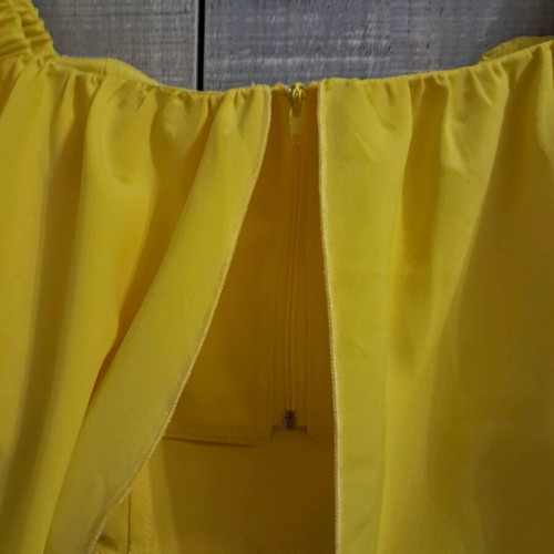 Dolce Domenica top with corset yellow like new, size S