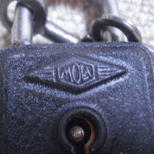 Padlocks new, pack of 7 vintage from Czechoslovakia, Germany and Taiwan