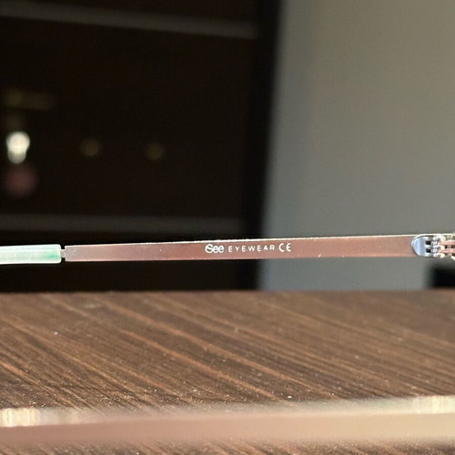 Glasses with transparent frame like new