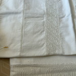 Double bed sheet with two pillowcases handmade, like new