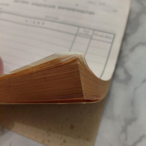 Delivery note block used, 1950s