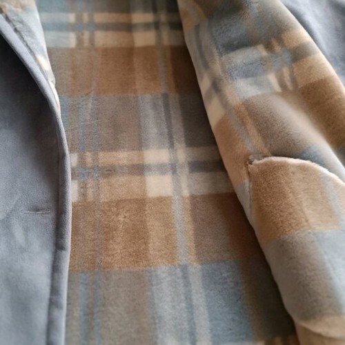 Mouton coat sky blue like new