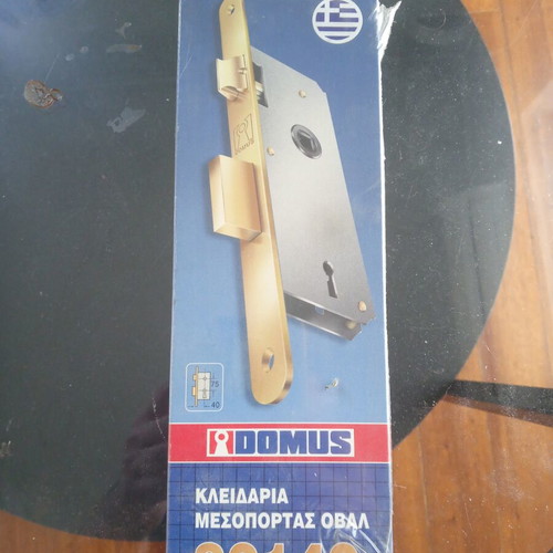 Domus 82140 Oval Door Lock for Wooden Doors, New