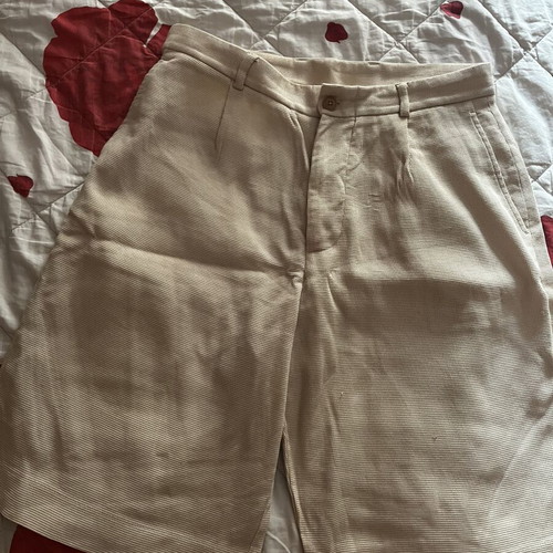 Zara men's beige bermuda shorts size 42