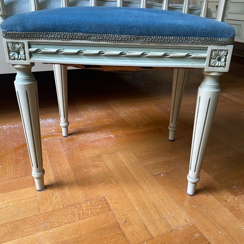 Vintage bedroom set used, double bed, nightstands, dressing table, stool