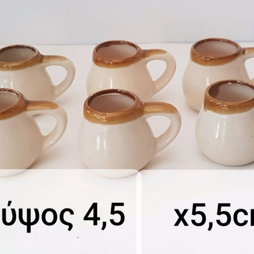Handmade decorative cups used