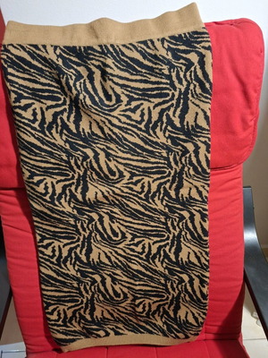 Yas midi skirt with animal print like new, black and brown