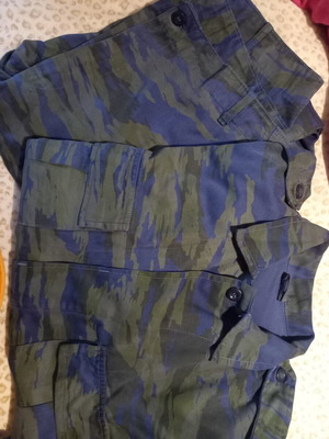 Military uniform blue polka dot, like new
