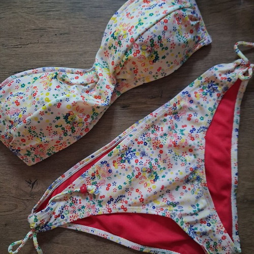 Esmara floral padded bikini medium butter yellow