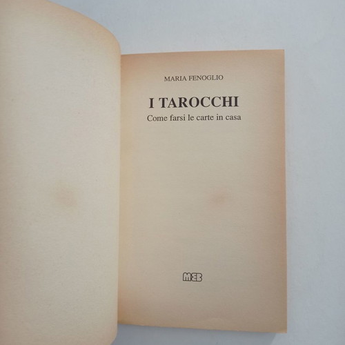 I Tarocchi book used, Italian