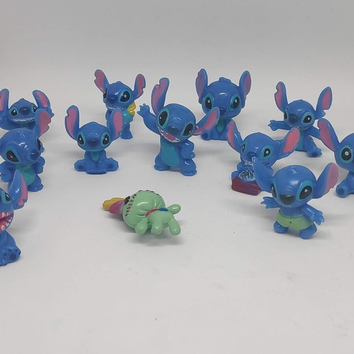 Stitch collectible figures set of 12, like new