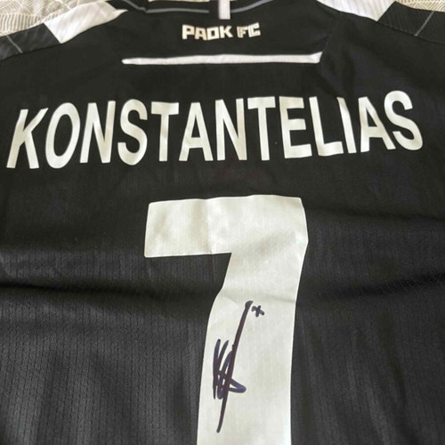 PAOK Konstantelias Signed Home Jersey 2024/25 XXL Macron