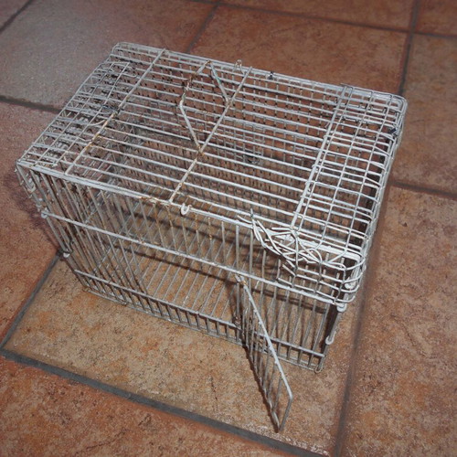 Wire bird cage used small for finches 27x17x20 cm