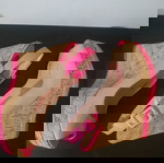  Pip-toe exe πλατφόρμες, λουστρίνι, μπεζ-φούξια, barbie core