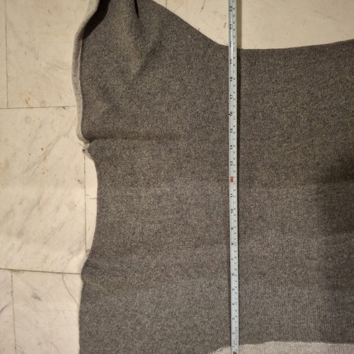 Wool Sweater cashmere blend used, gray two-tone, size S