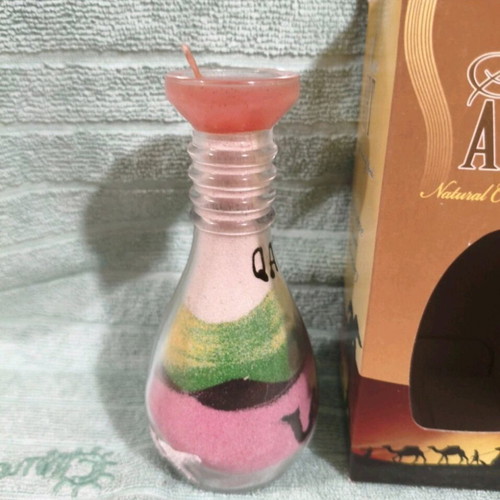 Handmade Sand Art Bottle 13cm New from Qatar