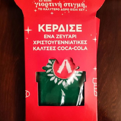 Coca-Cola Christmas socks new