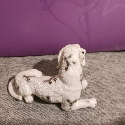 Dalmatian puppy glass figure used with realistic pose