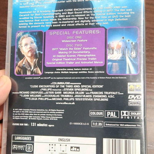 Close Encounters of the Third Kind 2 DVD collector's edition with Greek subtitles excellent