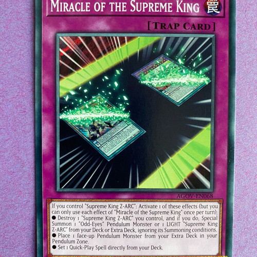 Miracle of the Supreme King Yu-Gi-Oh! Card 1st Edition Near Mint