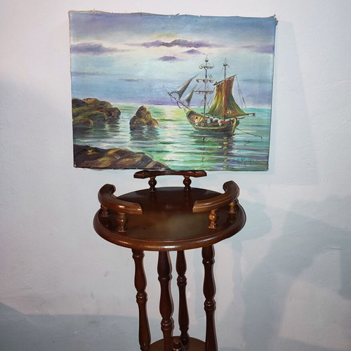 Painting on canvas used 40x30cm with landscape