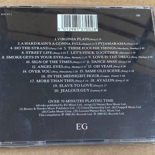 Bryan Ferry + Roxy Music - Street Life 20 Great Hits CD In good condition Price 8 Euros