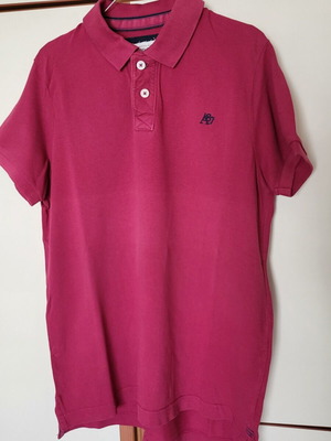 Aeropostale men's polo shirt xl used, deep fuchsia
