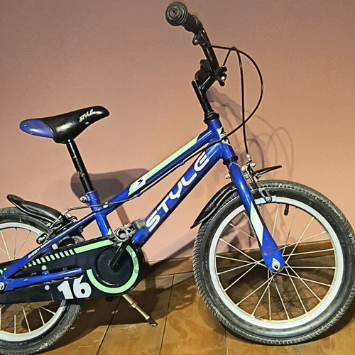 Stylg 16-inch kids bicycle used, city bike, blue