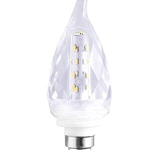 10 Λάμπες (Κεράκι) LED Φλόγα 3watt Θερμό Λευκό