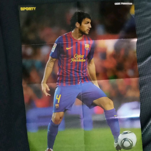 Double-sided poster Cesc Fabregas Captain America used