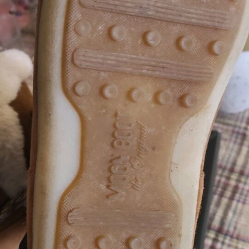 Moon Boot boots used, suede with shearling lining, size 39