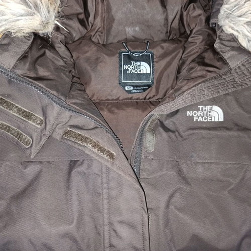 The North Face Womens Brown Winter Down Jacket used, size Small