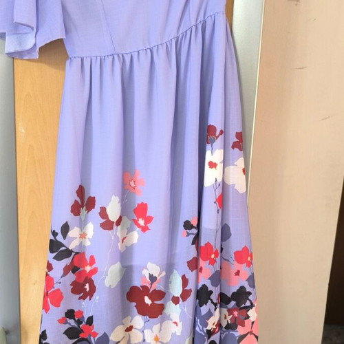 Lumina Asymmetric Floral Dress One Shoulder Small like new