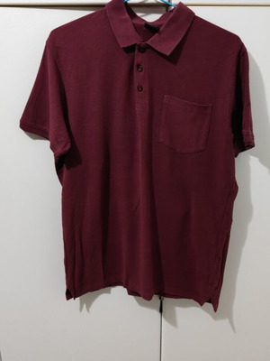 Men's Polo Shirt burgundy size L like new