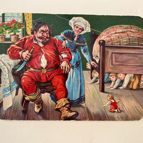Vintage scraps used, fairy tale collection from 1930