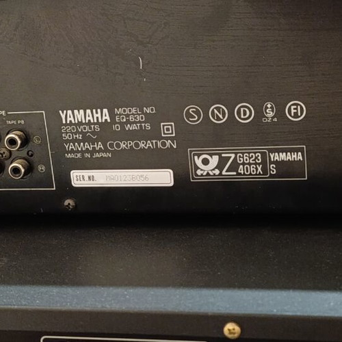 Yamaha Graphic Equalizer EQ-630 sound analyzer like new, made in Japan