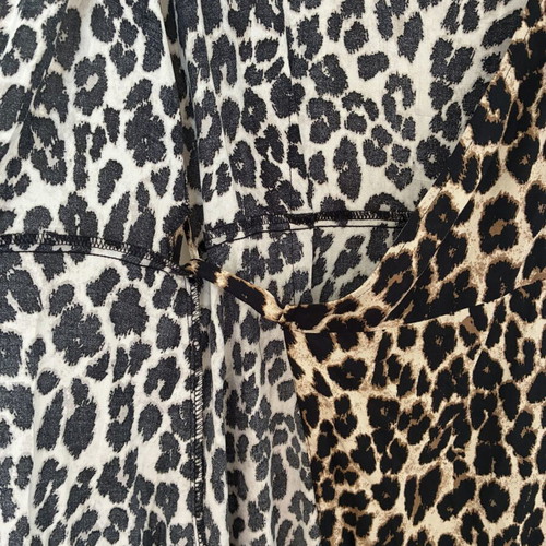 C&A Classic Leopard Print Wrap Dress, Medium, 100% Viscose
