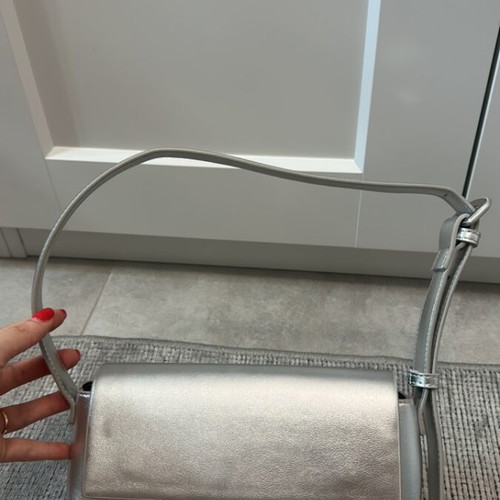 Mango silver handbag like new