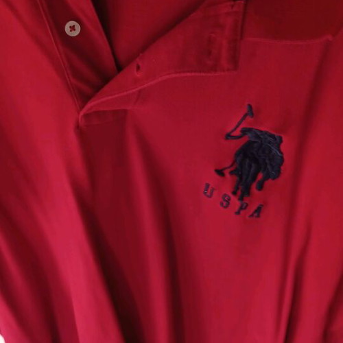 US Polo Assn men's polo XL red like new