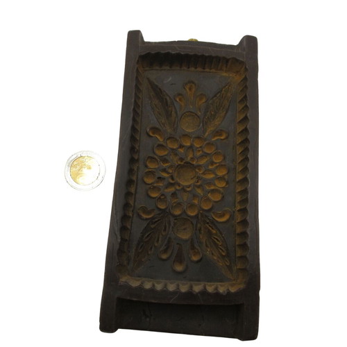 Vintage Wax Wall Sculpture with Folklore Floral Relief, Germany 1950s