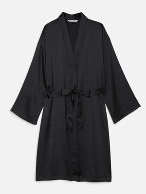 Victoria's Secret black satin robe, size XL XXL