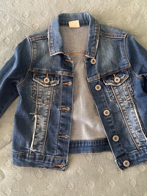 Zara kids denim jacket like new, blue, age 6